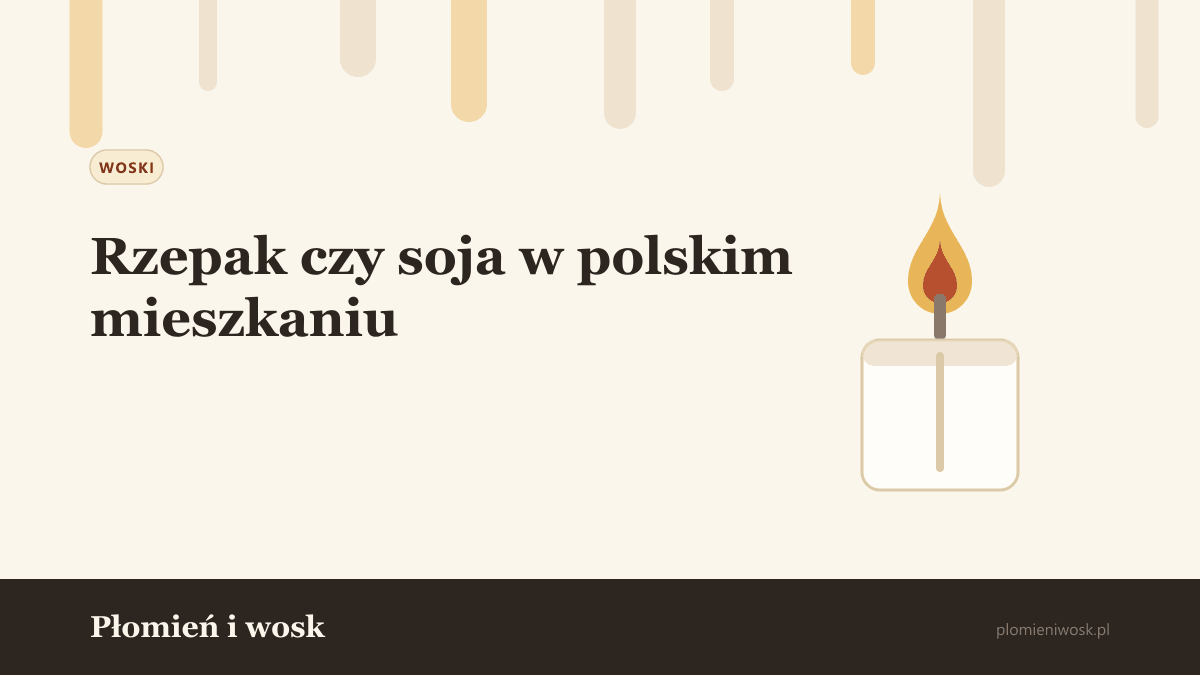 Dwie miski z płatkami wosku obok siebie: jaśniejsze płatki sojowe i bardziej kremowe rzepakowe